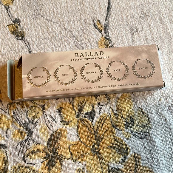 Colourpop Ballad Palette from Love Struck Collection - swatched - Picture 4 of 4